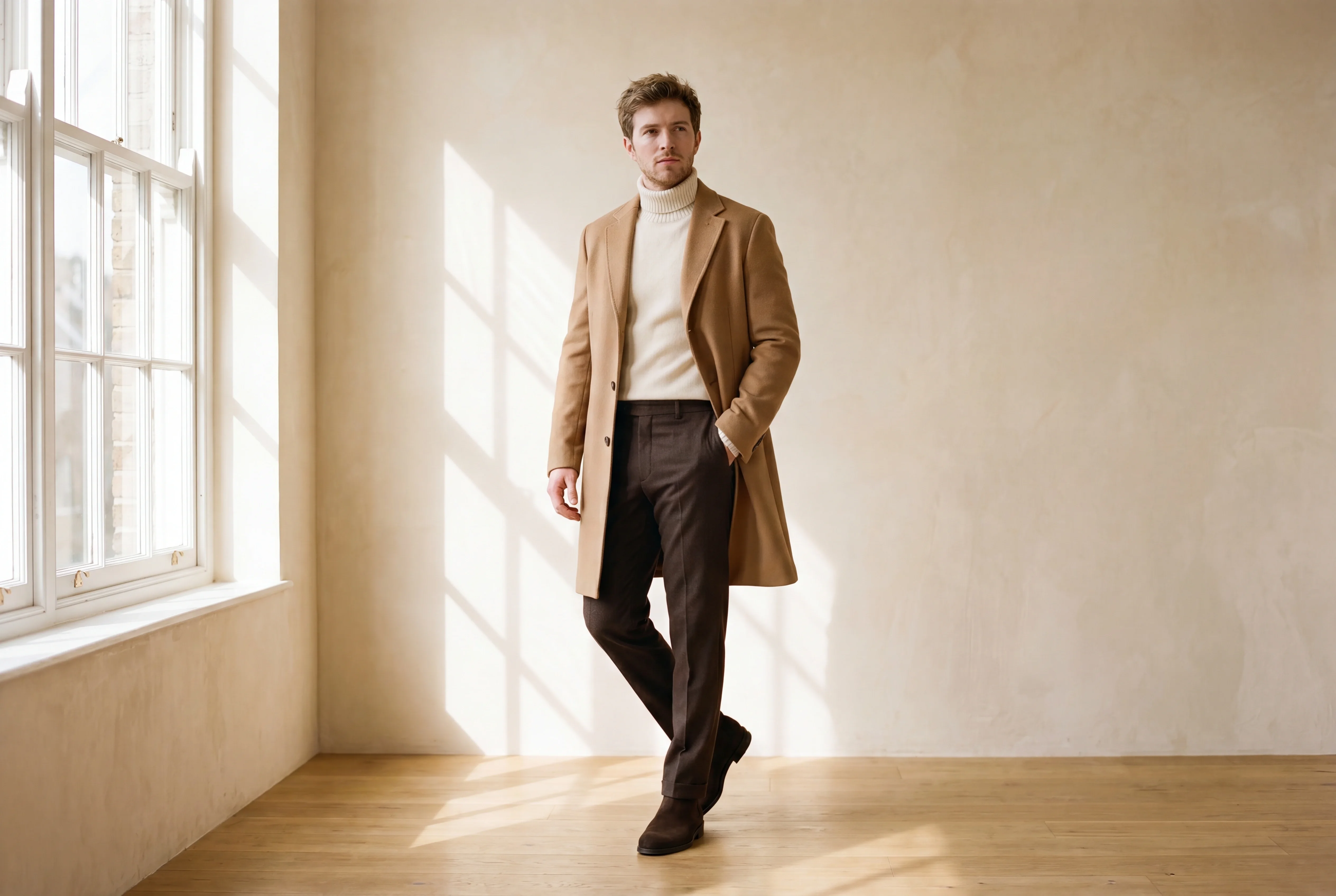 A model in a finished studio look